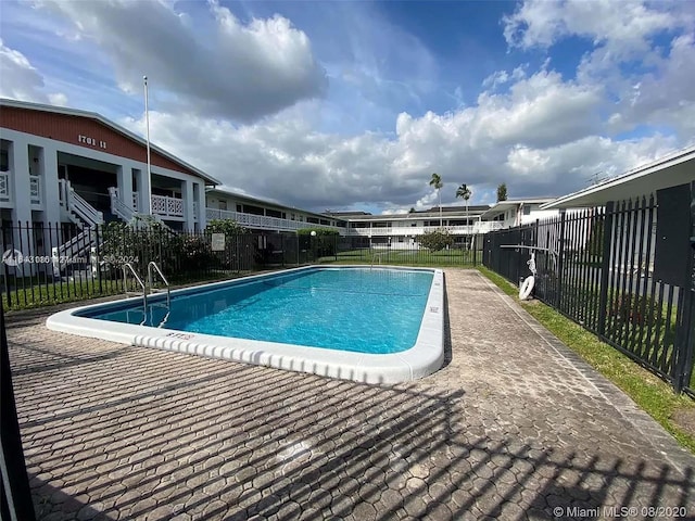 view of pool with a patio area