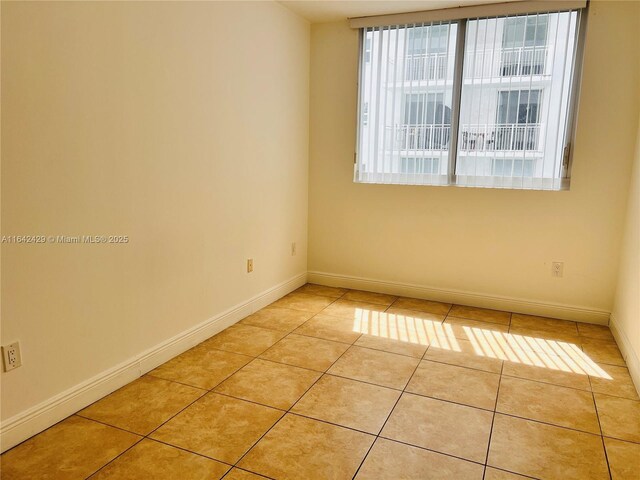 view of tiled empty room