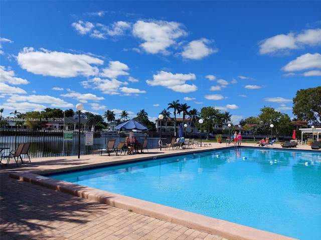 view of pool