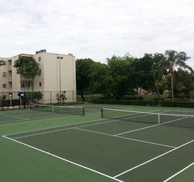 view of tennis court