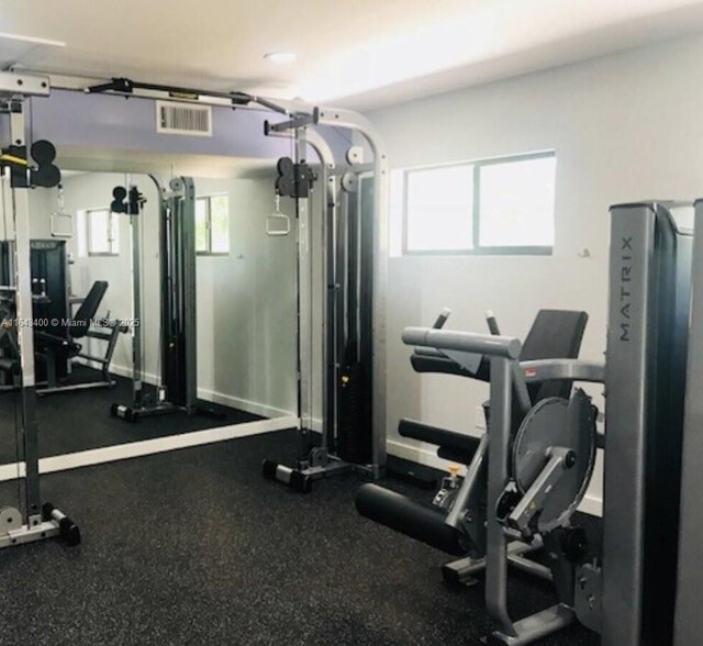 view of exercise room