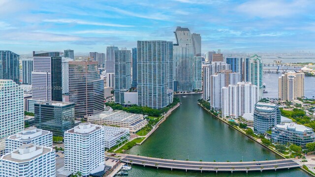 city view featuring a water view