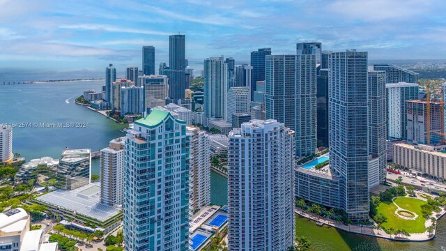 view of city with a water view