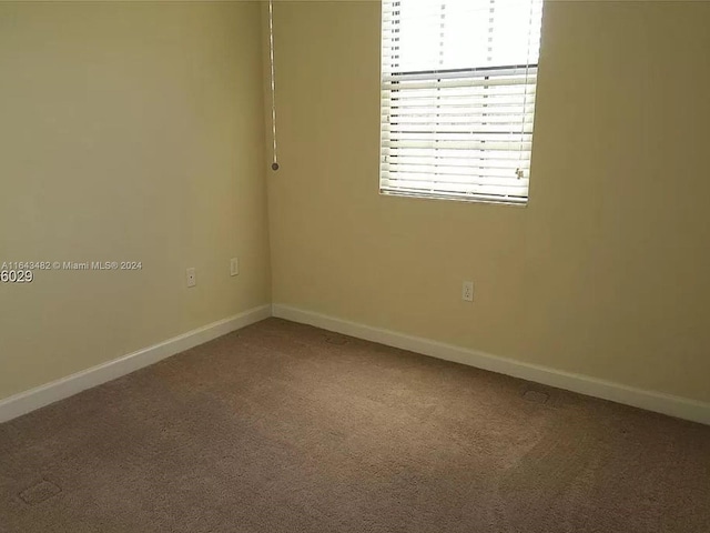 view of carpeted empty room