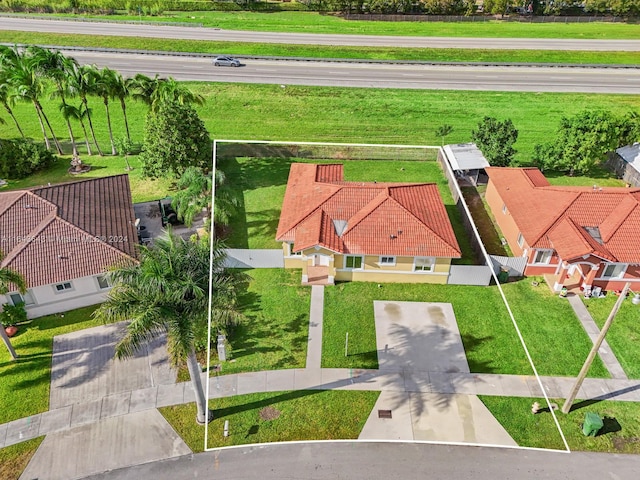 birds eye view of property