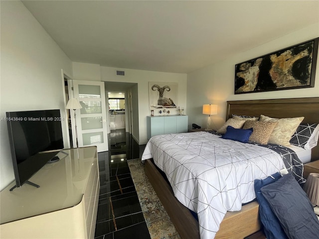 view of tiled bedroom