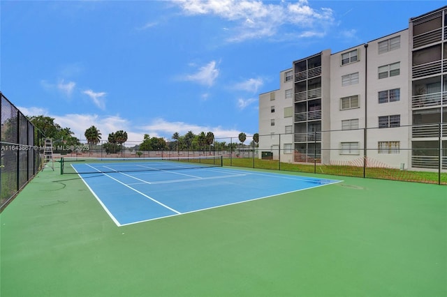 view of tennis court