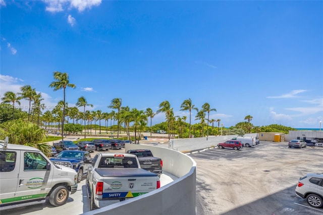 view of vehicle parking