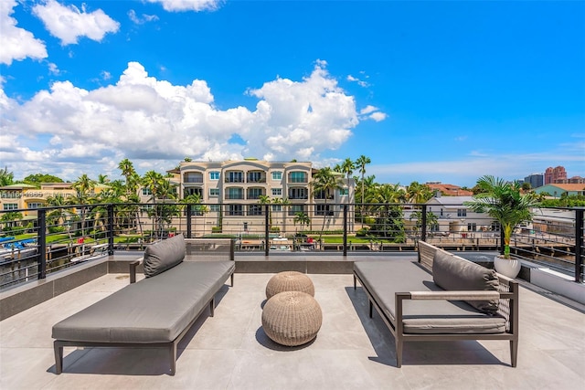 view of patio / terrace featuring a balcony