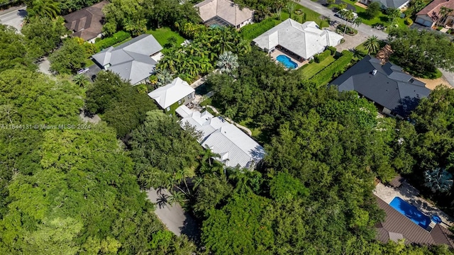 drone / aerial view featuring a residential view