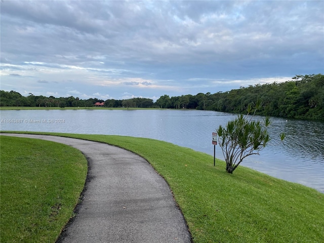 property view of water