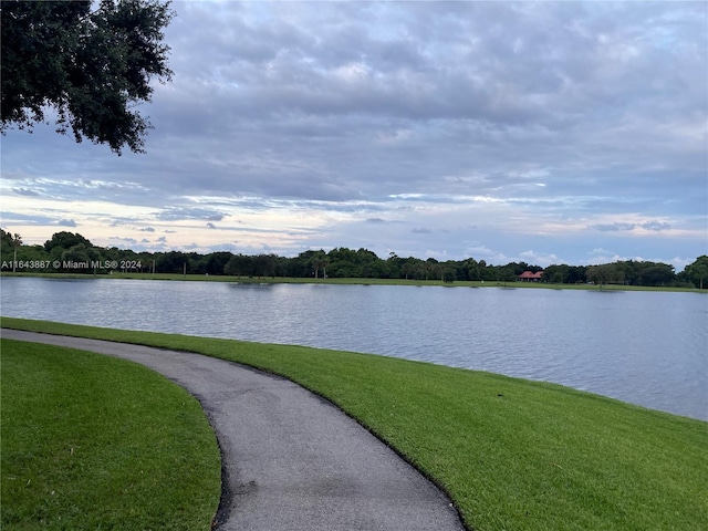 view of water feature