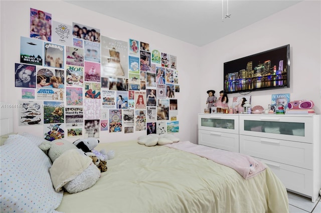 view of tiled bedroom