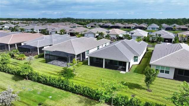 drone / aerial view featuring a residential view