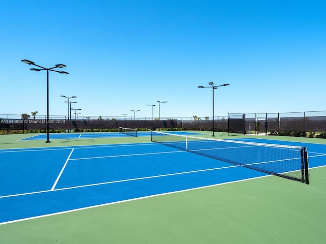 view of tennis court