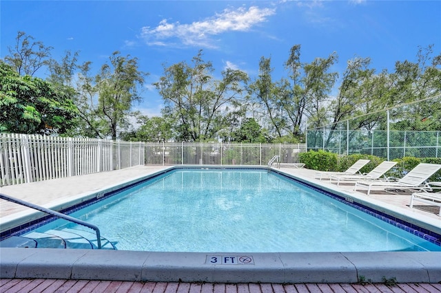 view of pool