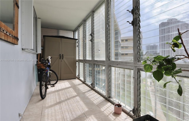 view of sunroom / solarium