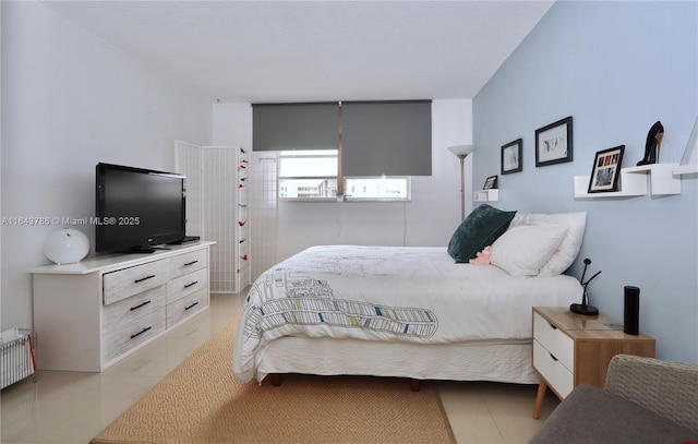 view of tiled bedroom