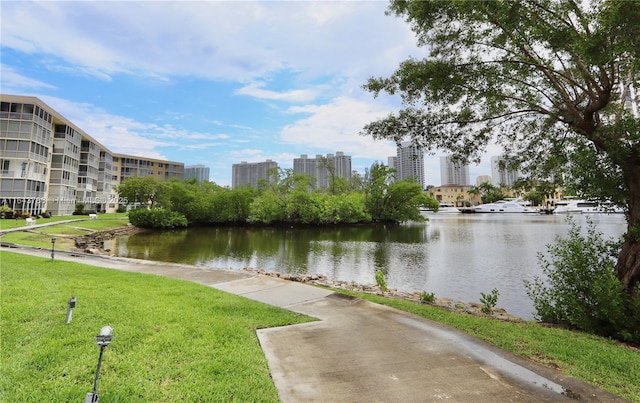 property view of water