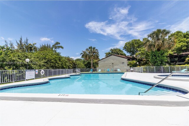 view of pool