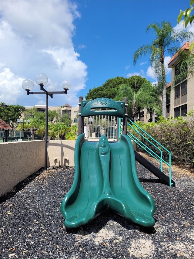 view of jungle gym