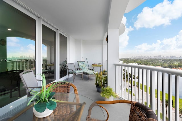 view of balcony