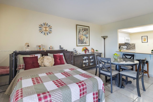 view of tiled bedroom