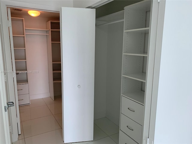 view of closet