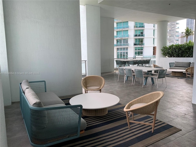 view of patio / terrace with an outdoor living space