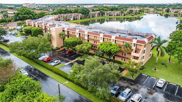 6219 Coral Lake Dr Unit 207, Margate, FL 33063 - birds eye view of property with a water view