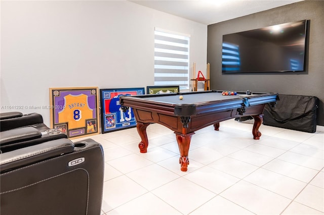 playroom with billiards