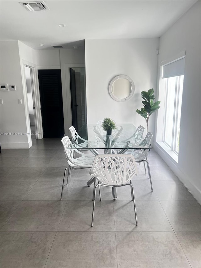 view of dining area