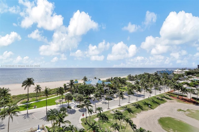 water view featuring a view of the beach