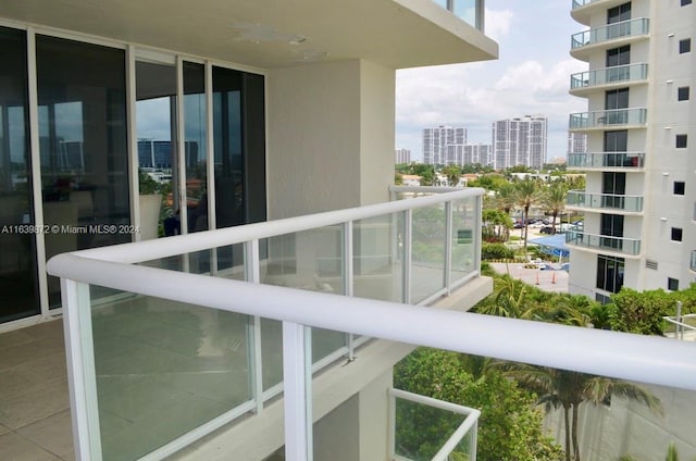 view of balcony