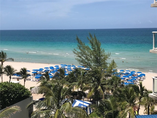 water view with a beach view