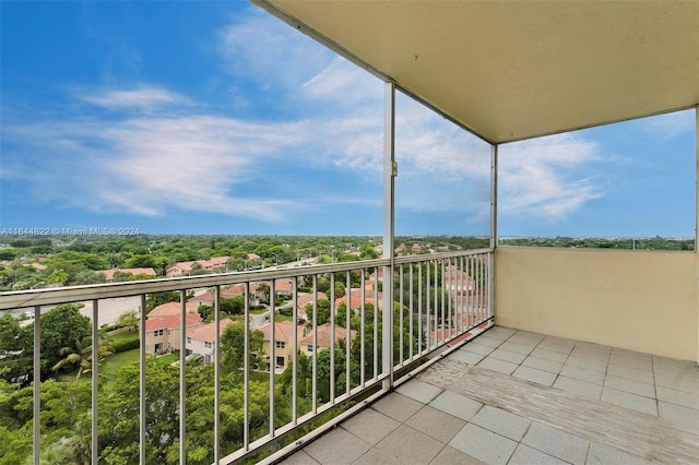 view of balcony