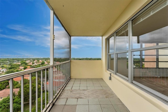 view of balcony