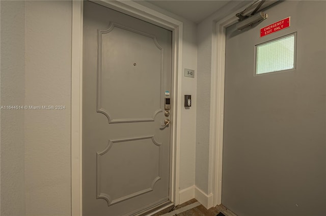 entrance to property with elevator