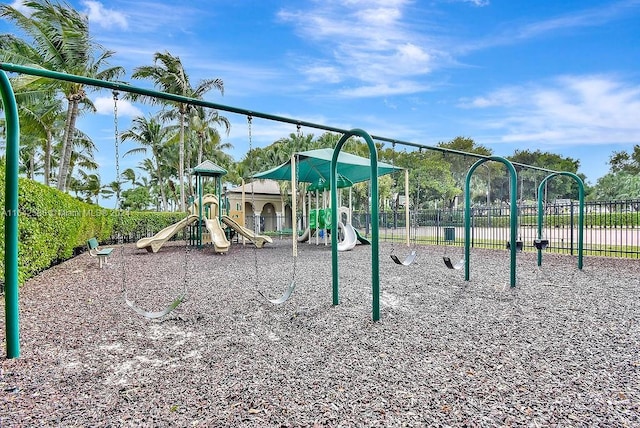 view of jungle gym