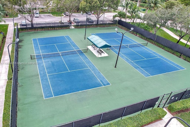 view of tennis court