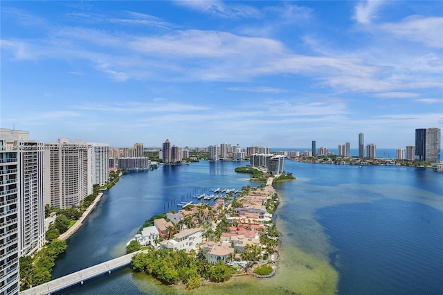 water view featuring a view of city