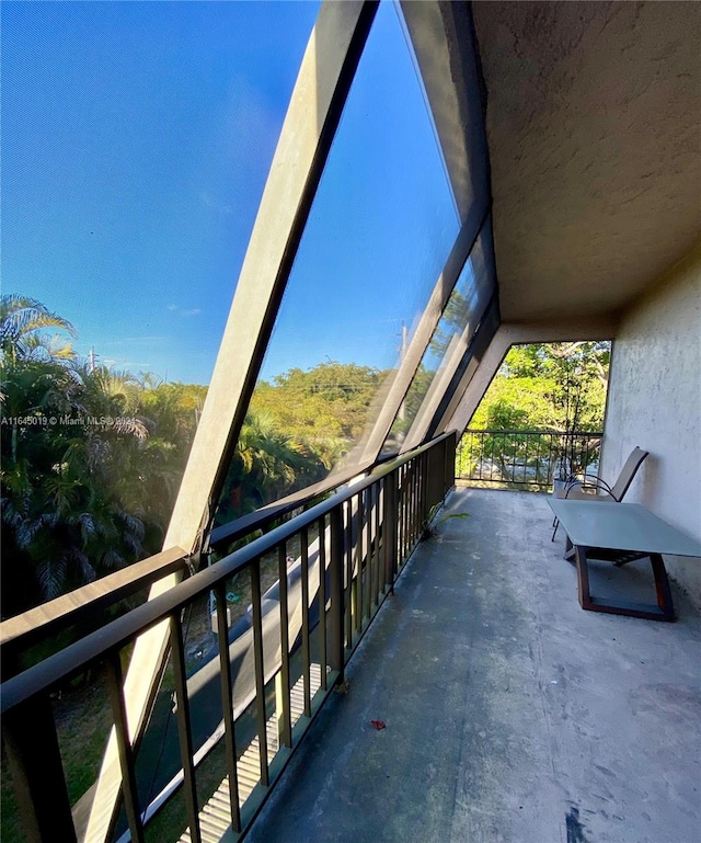 view of balcony