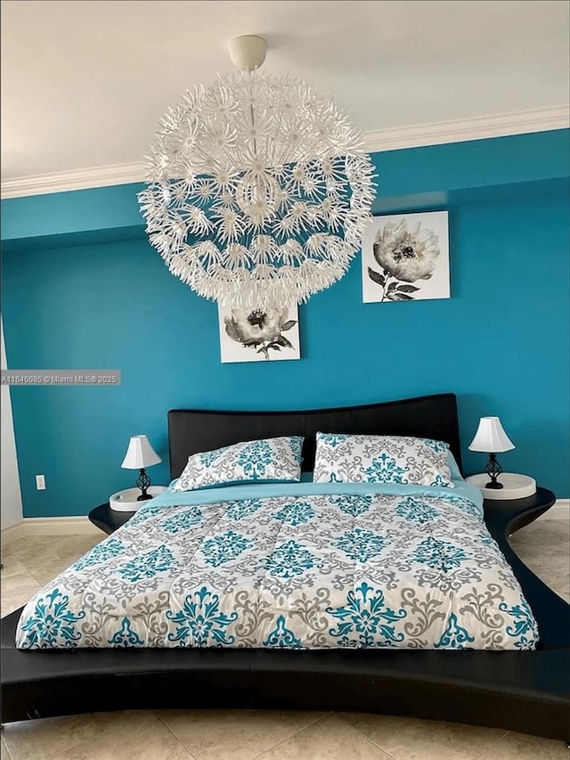 1850 S Ocean Dr Unit 3809, Hallandale Beach, FL 33009 - bedroom with ornamental molding and baseboards