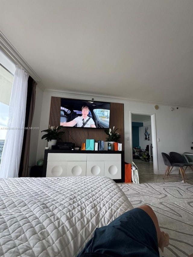 1850 S Ocean Dr Unit 3809, Hallandale Beach, FL 33009 - bedroom featuring crown molding