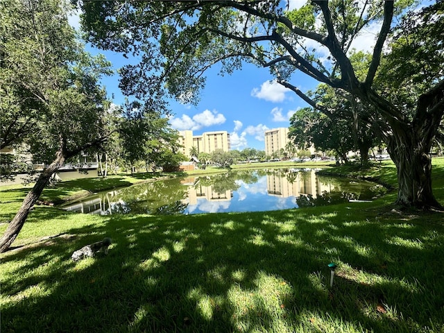 view of water feature