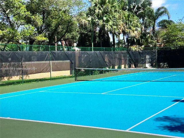 view of tennis court