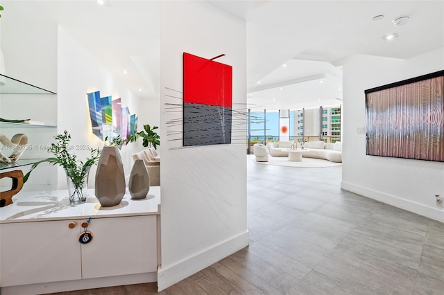20281 E Country Club Dr Unit 808, Aventura, FL 33180 - corridor featuring recessed lighting and baseboards
