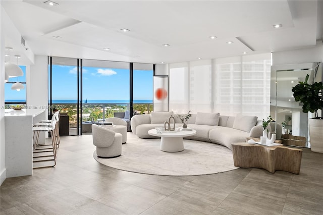 20281 E Country Club Dr Unit 808, Aventura, FL 33180 - living room with a wall of windows