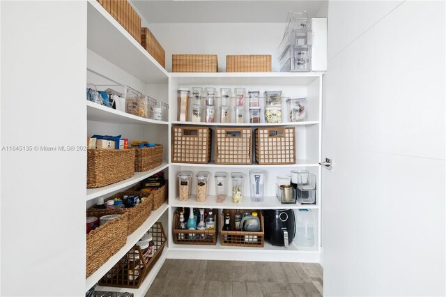 view of pantry