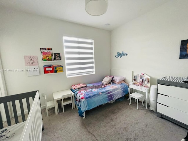 bedroom with carpet floors